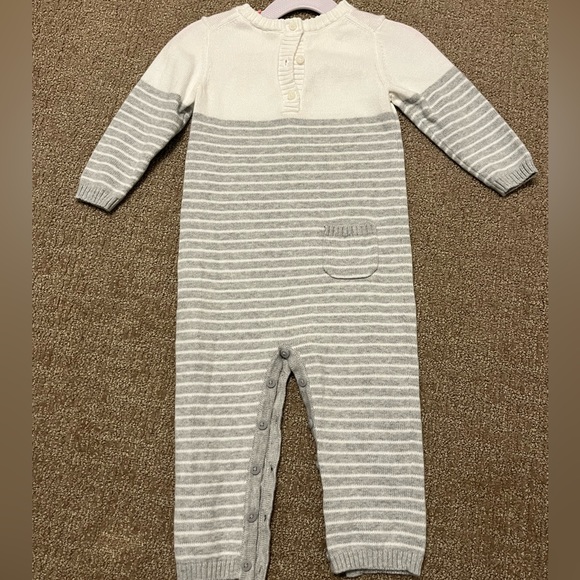 Janie & Jack Dog Knit Sweater One-Piece Longall Unisex - Picture 2 of 6